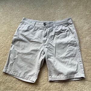 ✨Columbia PFG Men's Khaki Flat Front Chino Shorts - Sz 34 - *VGUC - 100% Cotton